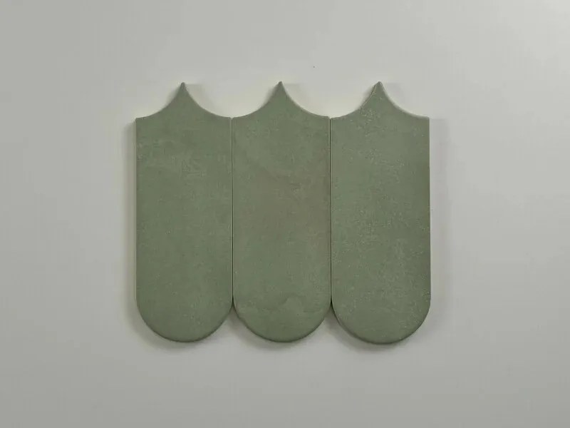 Jabo Alure wandtegel licht groen visschub 8x21.5cm