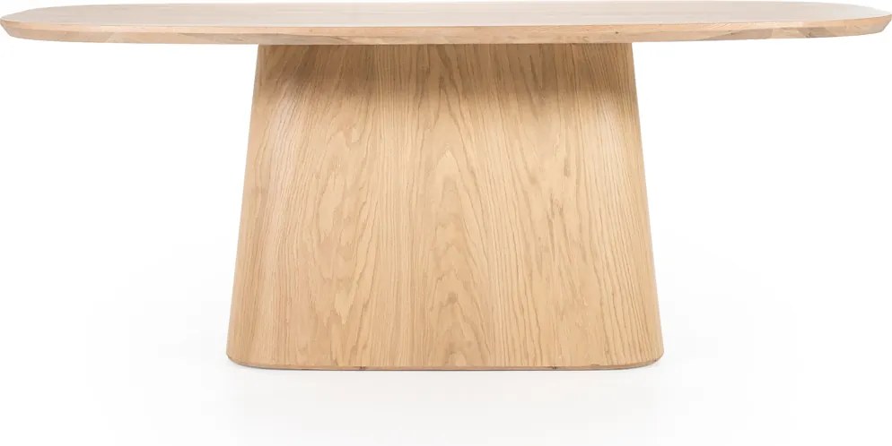 Eettafel Deens Ovaal Eiken Fineer 200 Cm - 200 X 110cm.