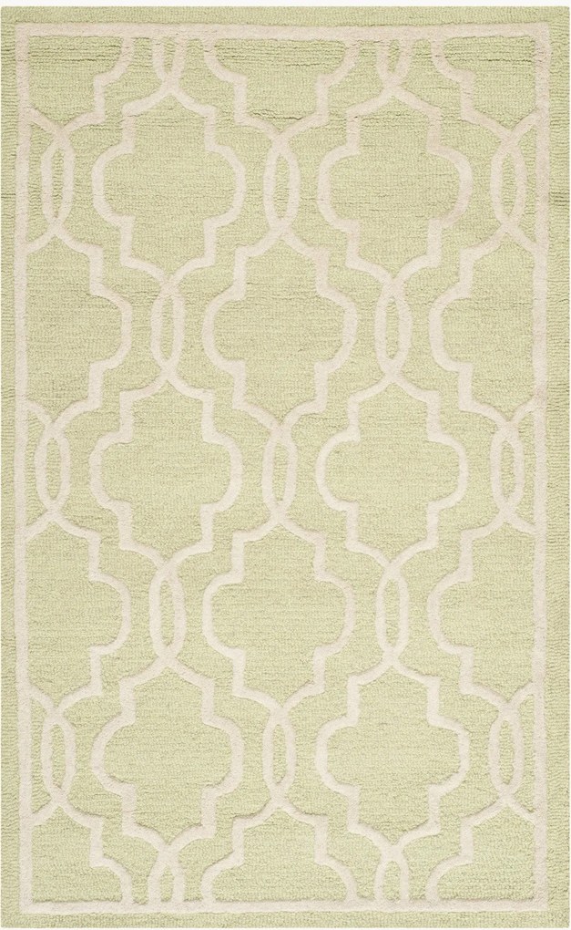 Handgetuft laagpolig wollen vloerkleed Elle