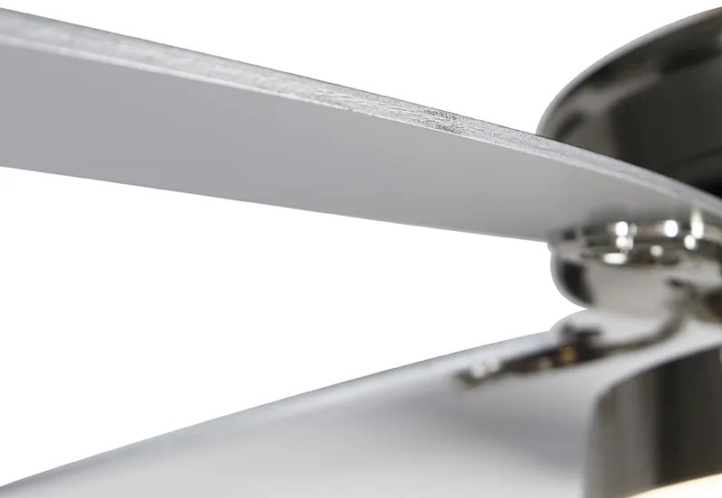 Plafondventilator staal met afstandsbediening incl. LED - Malaki