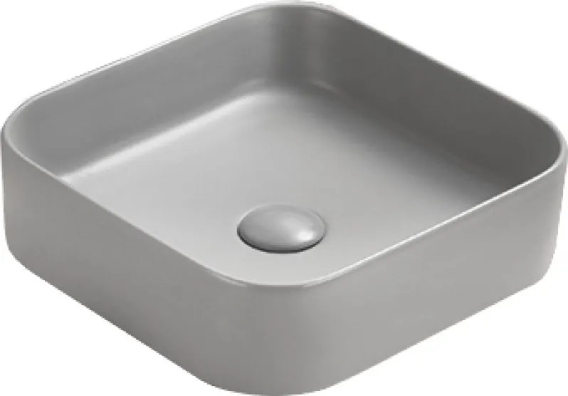 Mexen Vena opbouw waskom 37 x 37 cm, lichtgrijs mat - 22193761