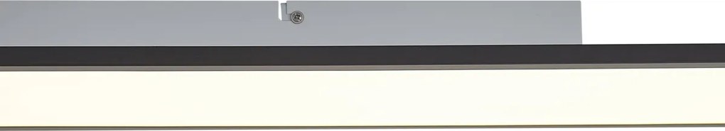 LED paneel zwart rechthoekig incl. LED 3-staps dimbaar - Reeves