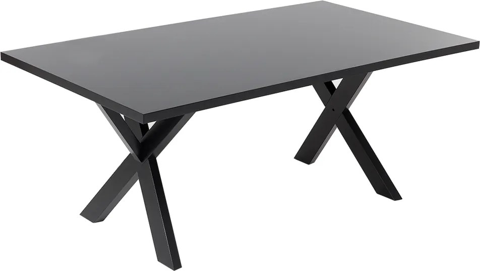 Eettafel zwart 180 x 100 cm LISALA