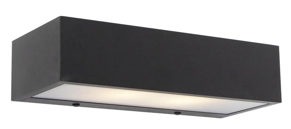 Design langwerpige wandlamp zwart 25cm - Houx Design G9 Binnenverlichting Lamp