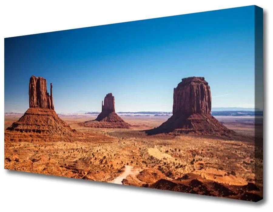 Print op doek Desert mountain landscape 100x50 cm