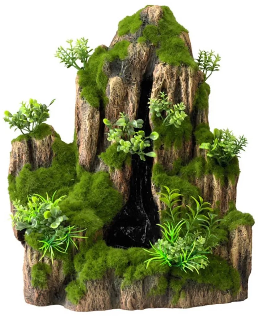 Aqua d'ella Aquarium waterval Moss Rock met 1 stroom 234/434963