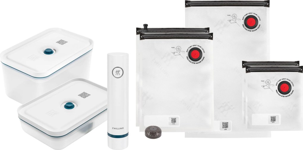 ZWILLING Fresh &amp; Save Vacuüm Starterset, Kunststof, 8-delig, La-mer - Fresh &amp; Save - ZWILLING