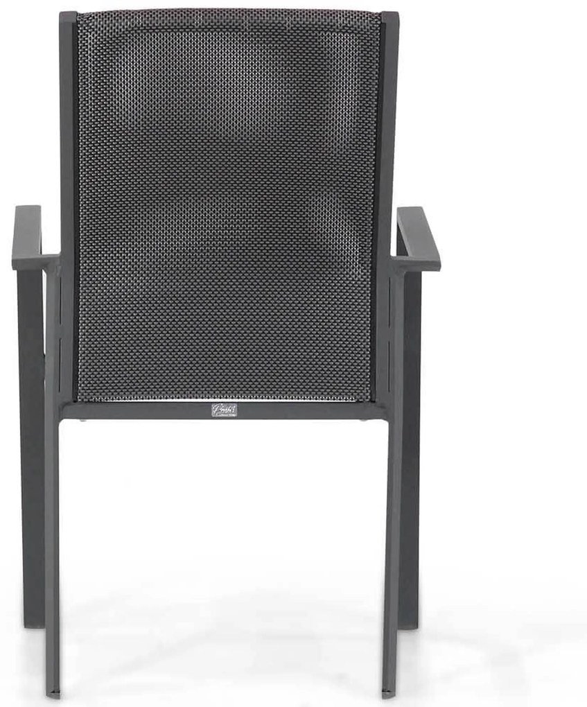 Tuinset 4 personen 180 cm Aluminium/Textileen Grijs Presto Ricadi/Forest