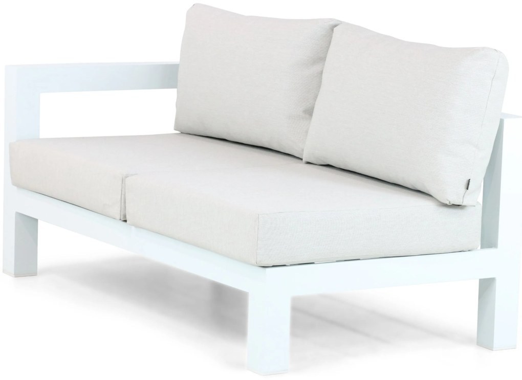 Hoek loungeset 5 personen Aluminium Wit Lifestyle Garden Furniture Luca