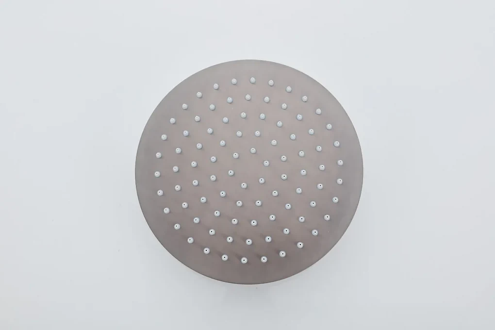 Saniclear Iron inbouwregendouche 20cm met ronde massagejets en plafondarm verouderd ijzer - gunmetal