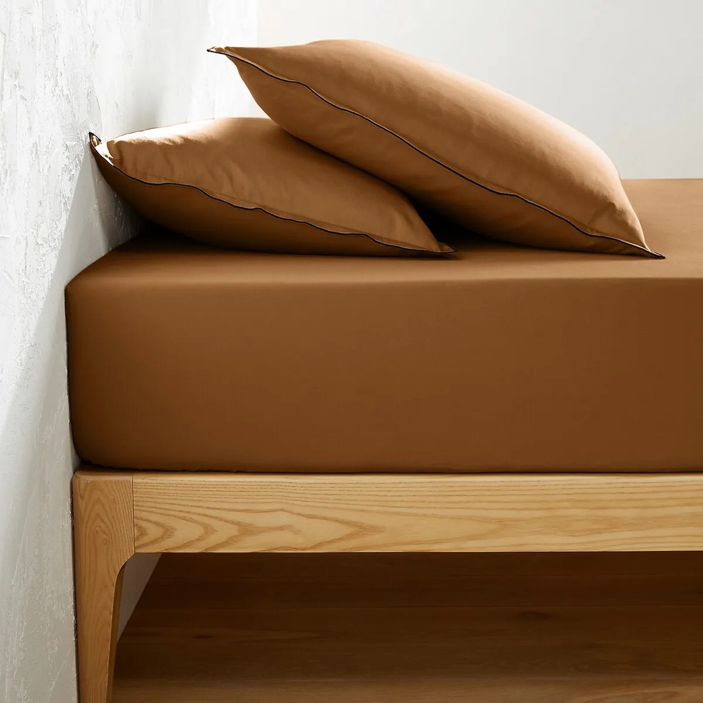 Hoeslaken van 118-draden gewassen katoensatijn, Victor uni