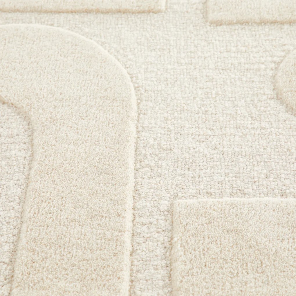 100% wollen vloerkleed met grafisch motief, Melko