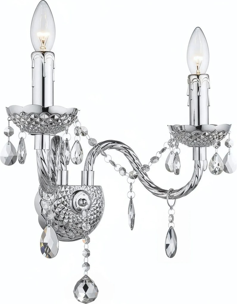 Wandlamp EBT019-2W Chrome