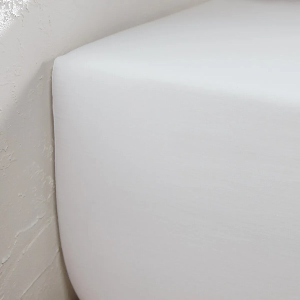 Hoeslaken van 118-draden gewassen katoensatijn, Victor uni