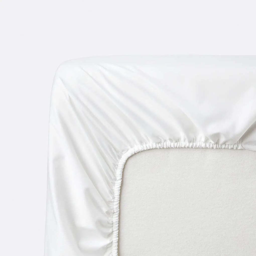 Hoeslaken satijn katoen, 153 draden, 30 cm kop, Opale