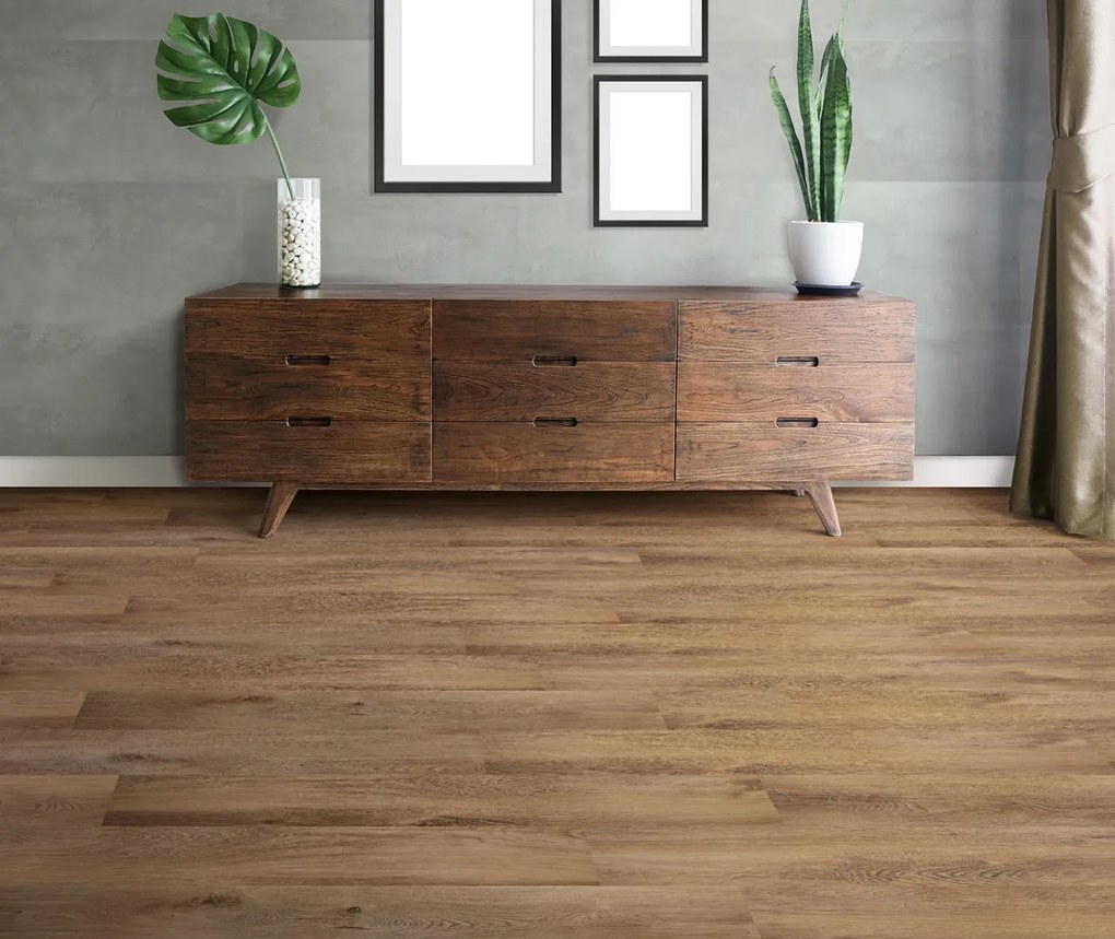 KS Vinyl tegelvloer teak 22.8x122cm