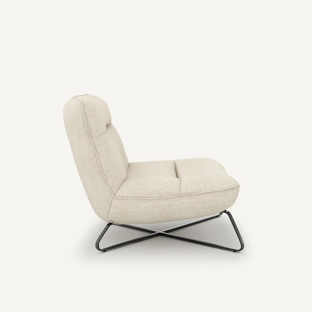 Fauteuil, stof in zuiver linnen, Helma