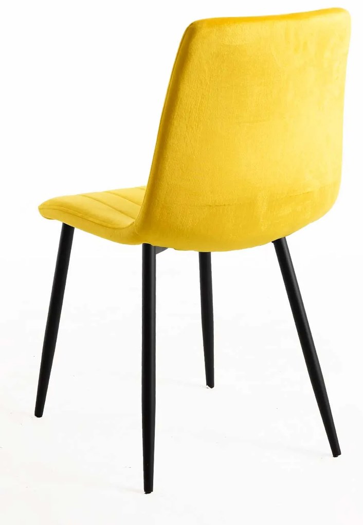 Set 4 Fluwelen Liny Stoelen