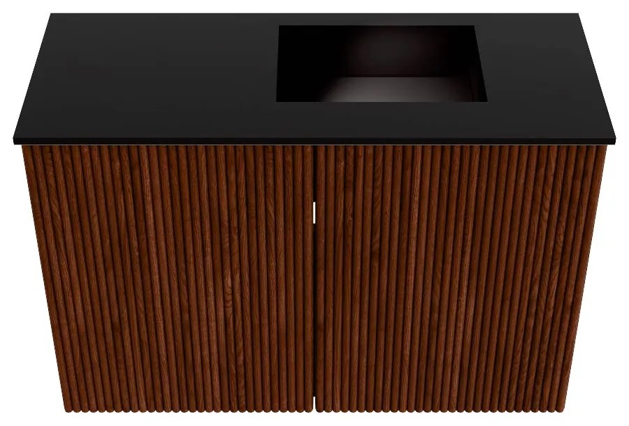 Mondiaz Joya 60cm toiletmeubel ruby met wastafel faye rechts zonder kraangat urban