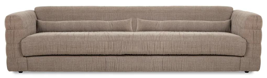 HKliving Club Couch Velvet 4-zits Bank Taupe