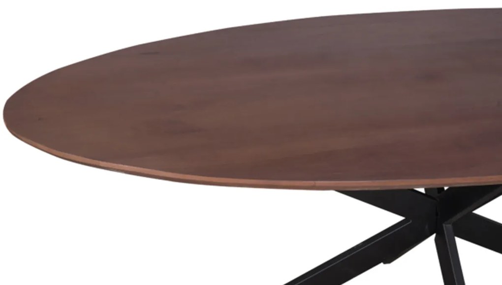 Starfurn Ferris Ovale Eettafel Walnoot 240 Cm - 240 X 110cm.