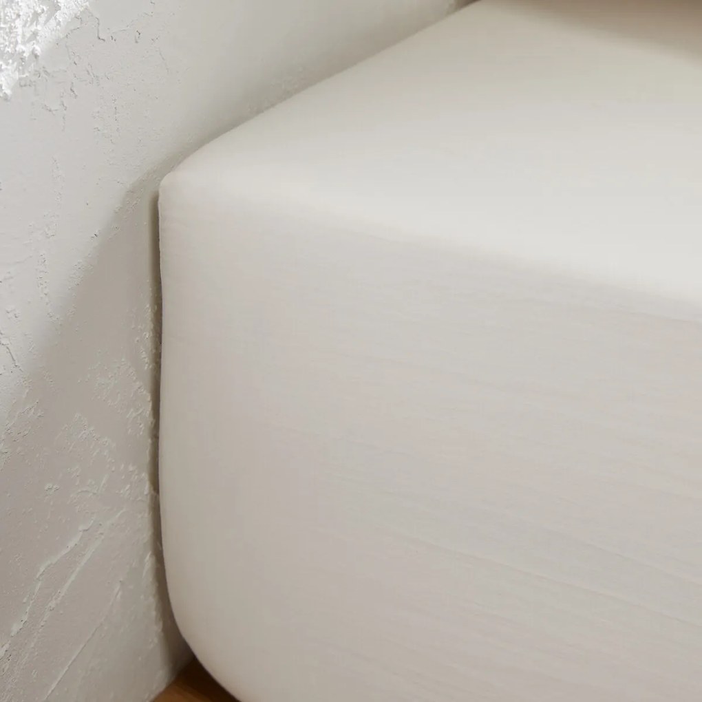 Hoeslaken van 118-draden gewassen katoensatijn, Victor uni