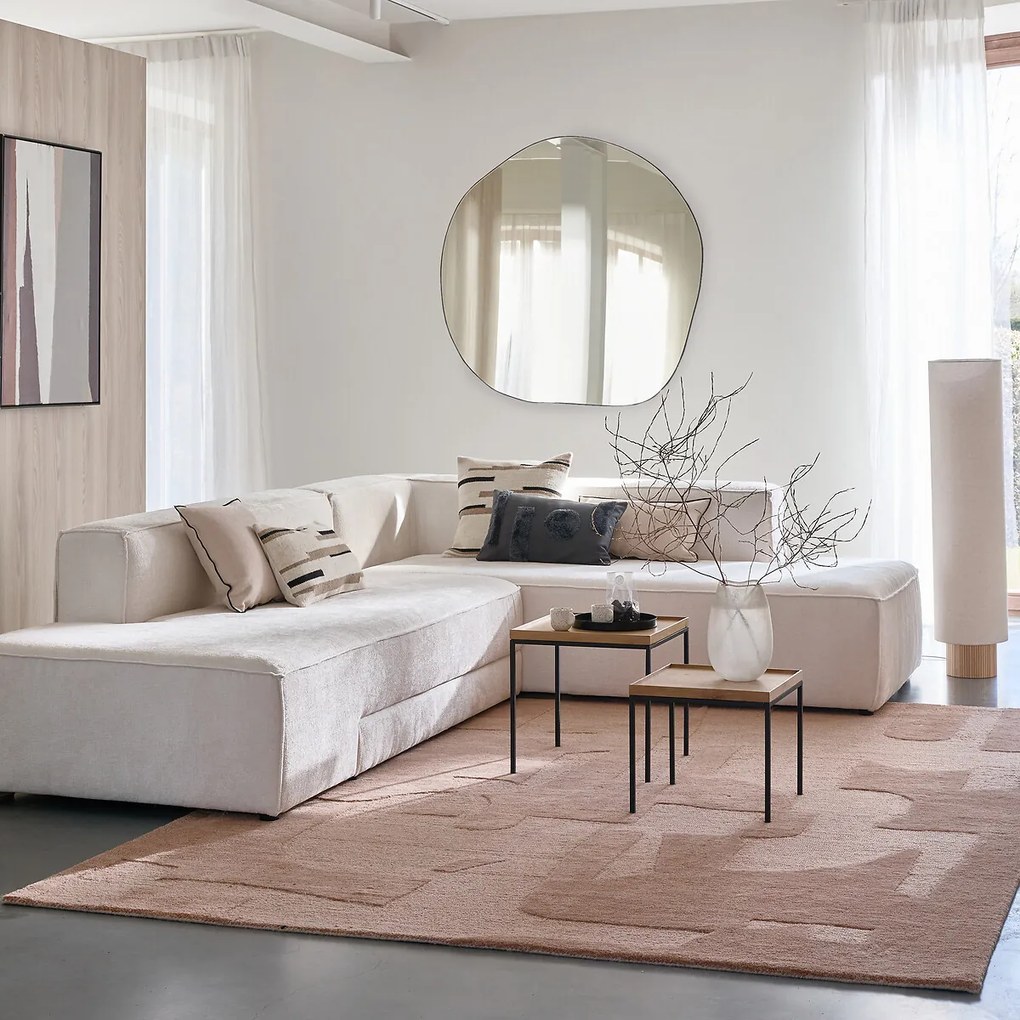 Spiegel in organische vorm 120x120 cm, Ornica