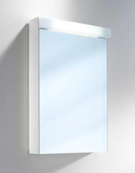 Schneider LowLine spiegelkast met 1 deur met TL verlichting 50x77cm links/rechts wit 151050