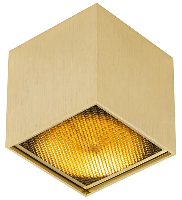 Design opbouwspot goud GU10 111mm - Box Honey