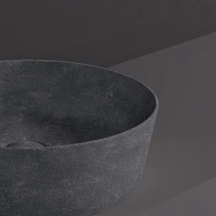 Rak Skin ronde waskom 42cm antraciet beton