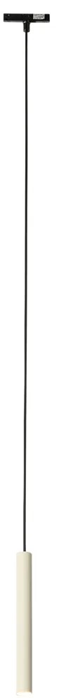 Moderne hanglamp zwart beige voor railsysteem 1-fase  - Slimline Keno