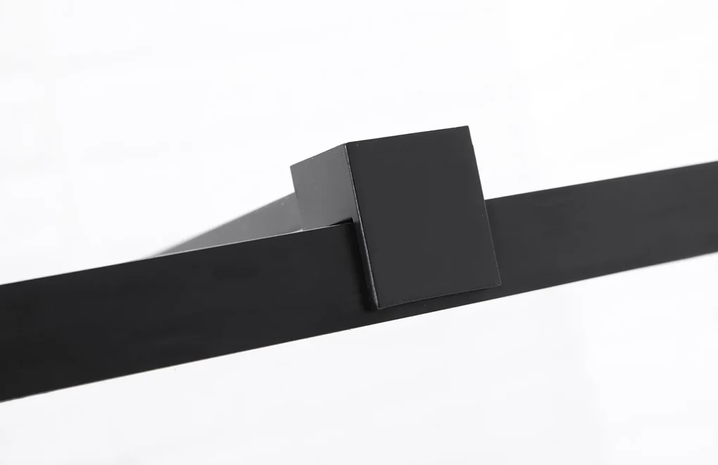 Saniclear Nero 90x100 douchecabine 8mm anti-kalk mat zwart 100cm