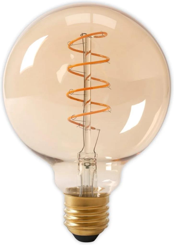 LED volglas Flex Filament Globelamp 240V 4W 200lm E27 G125, Goud 2100K Dimbaar
