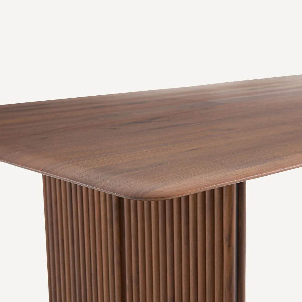 Tafel in massief notenhout en fineer L180 cm, Minela