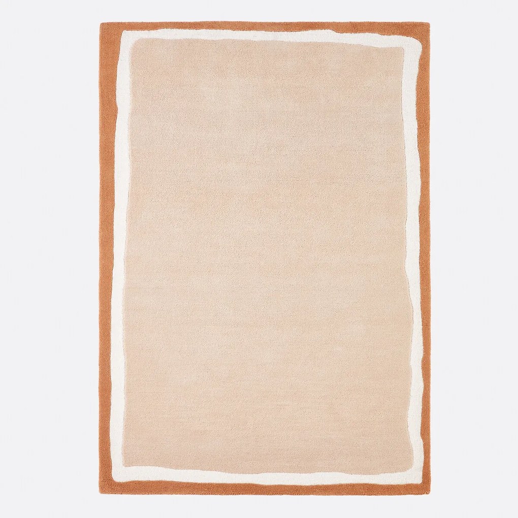 Vloerkleed in polyester en wol, Nomia