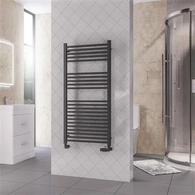 Eastbrook Rion handdoekradiator 60x120cm 740W antraciet