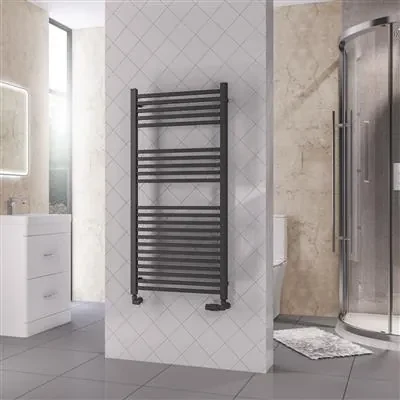 Rion Radiator Eastbrook Rion handdoekradiator 60x120cm 740W antraciet | BIANO