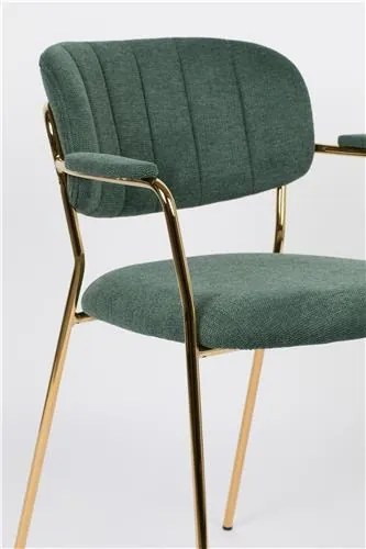 House of Rebels Eetkamerstoel - Roos - Goud/Donkergroen - House of Rebels