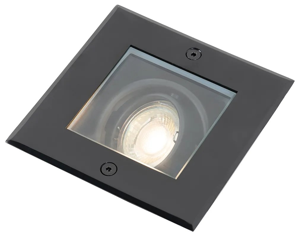 Moderne grondspot zwart verstelbaar IP65 - Oneon