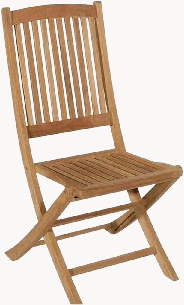 Inklapbare tuinstoelen Fun van teakhout, 2 stuks