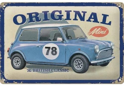 Metalen bord Mini Cooper - The British Classic