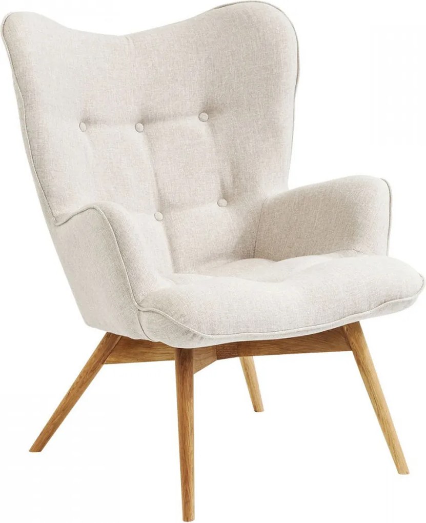 Oorfauteuil Retro Design Naturel