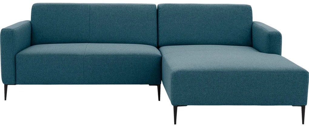 Goossens Key West blauw, stof, 2-zits, modern design