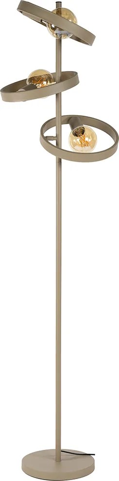 Vloerlamp Metalen Ringen Beige