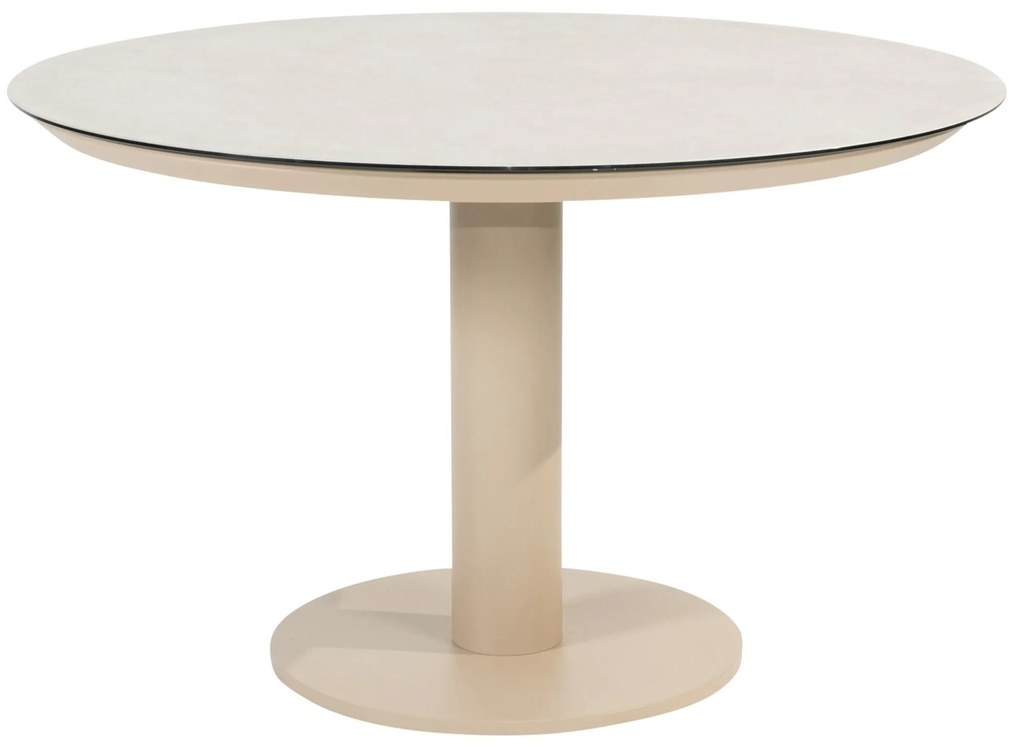 Sarah dining tuintafel 120xH75 cm printed ceramic latte Taste 4SO