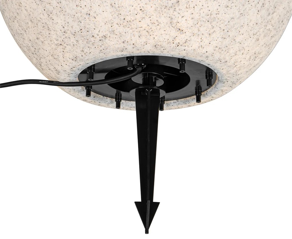 Smart buitenlamp grijs 45 cm IP44 incl Wifi A60 - Nura