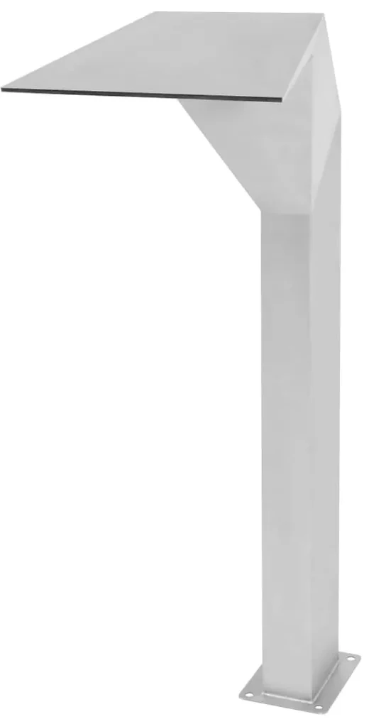 vidaXL Zwembadfontein 50x30x90 cm roestvrij staal zilverkleurig