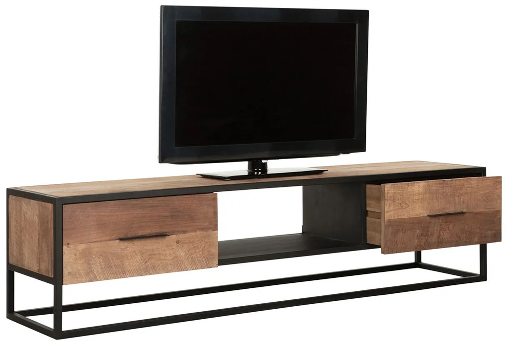 24Designs Elemental TV Meubel - B160 X D40 X H38 Cm - Teakhout