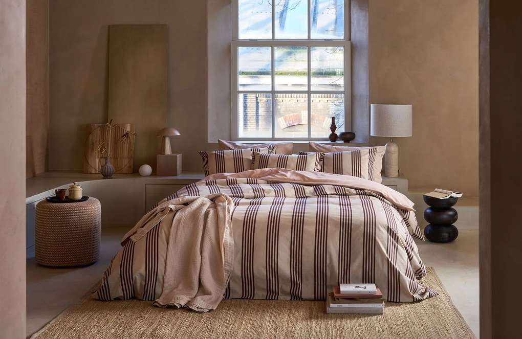 vtwonen Pure Stripe Dekbedovertrek Naturel – Bij Swiss Sense