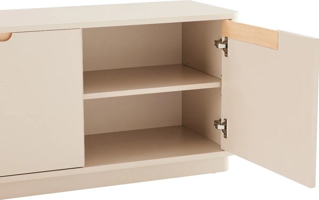 Mat Tv-meubel Grijsbeige - 200x40x51cm.